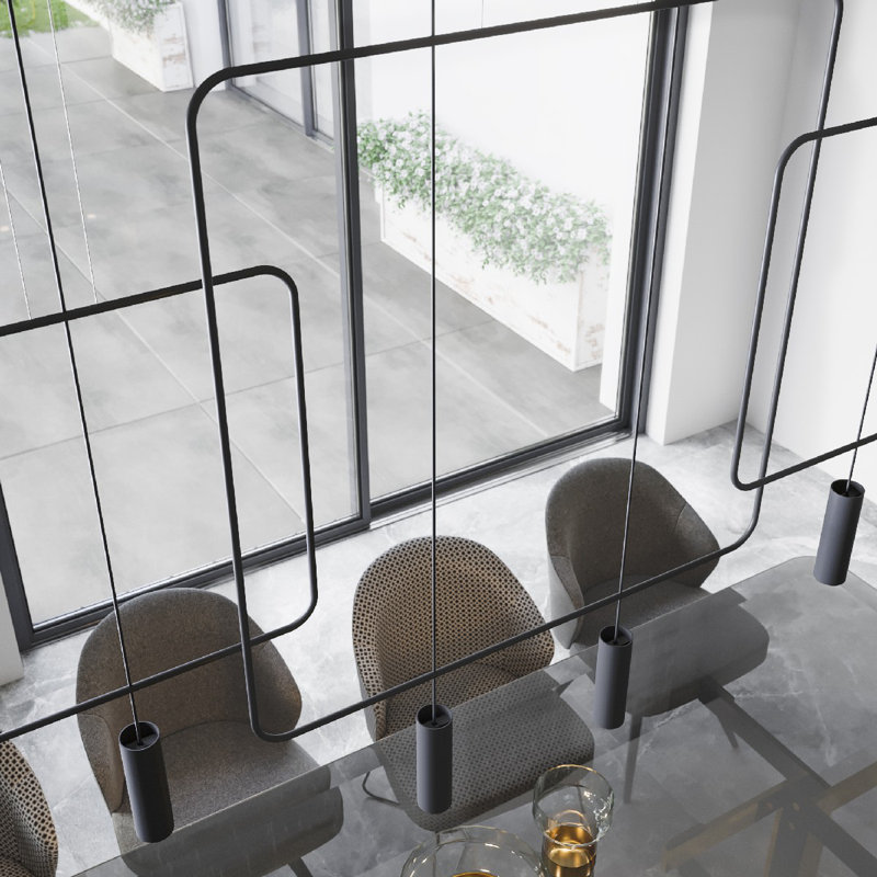 Alissone 1 - Light Black Single Pendant