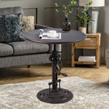Juyoung Iron Top End Table