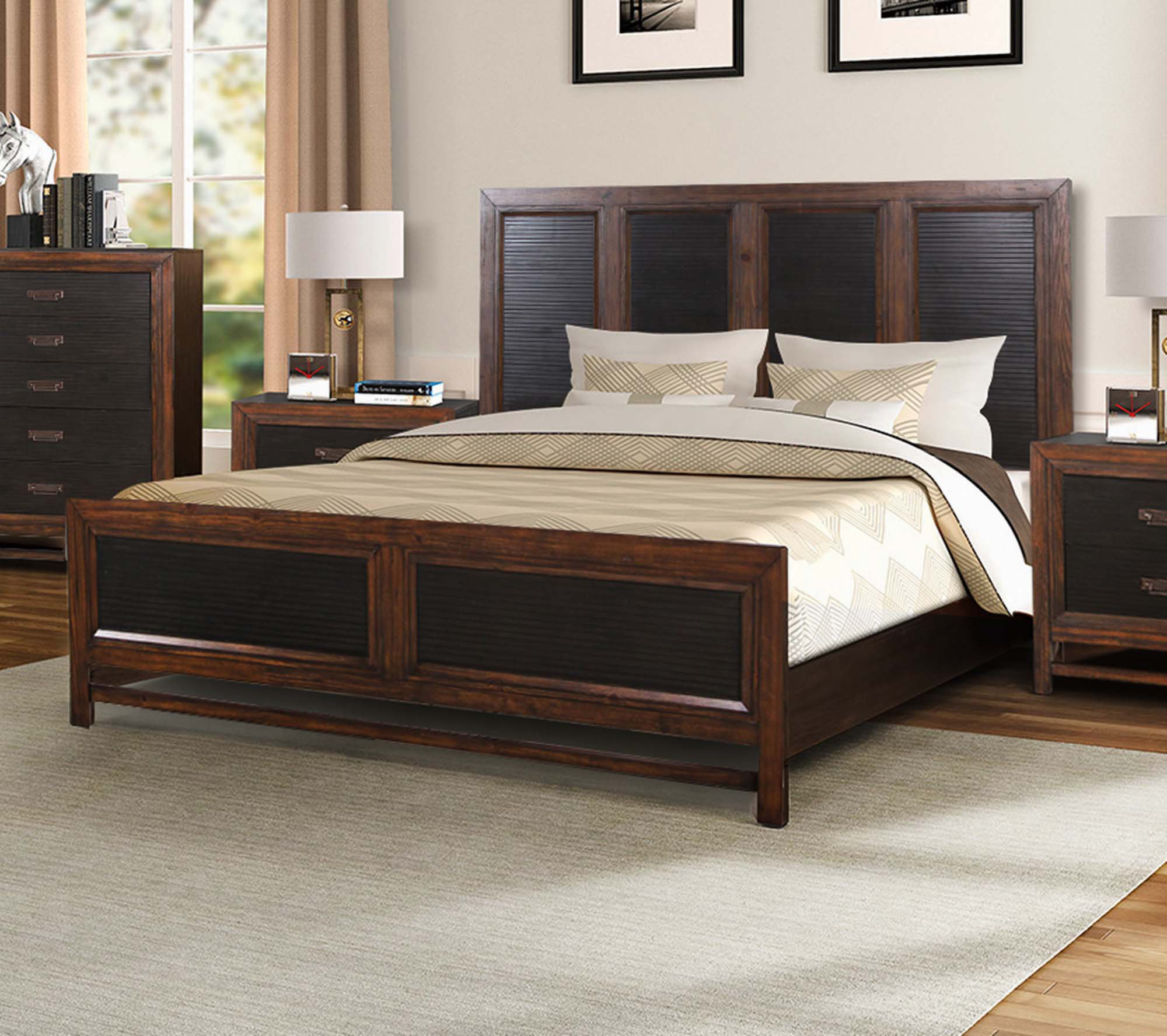 Nordhaven - Panel Bed - Two-Tone main image 0