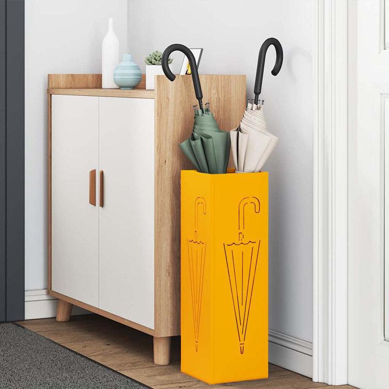 Metro Lane Steel Storage Tub & Tote, Mustard