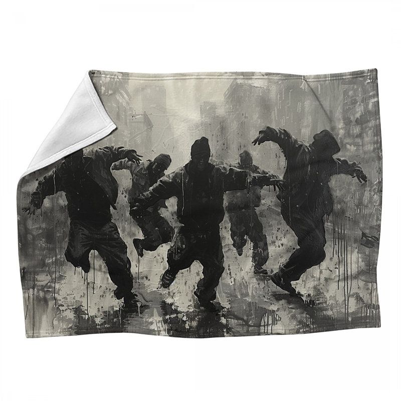 Jeté en polaire Dance Crew - Jetés de performance pour canapés ou lits, 50 po x 60 po