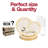 Ivory with Gold Harmony Rim Plastic Wedding Value Set - 30 Settings