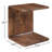 Rosalia Carrie Solid Wood C-Shaped Side Table-986838142