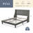 Toderick Upholstered Platform Bed with Deluxe Wingback and Linen Blend-985124329-985124330