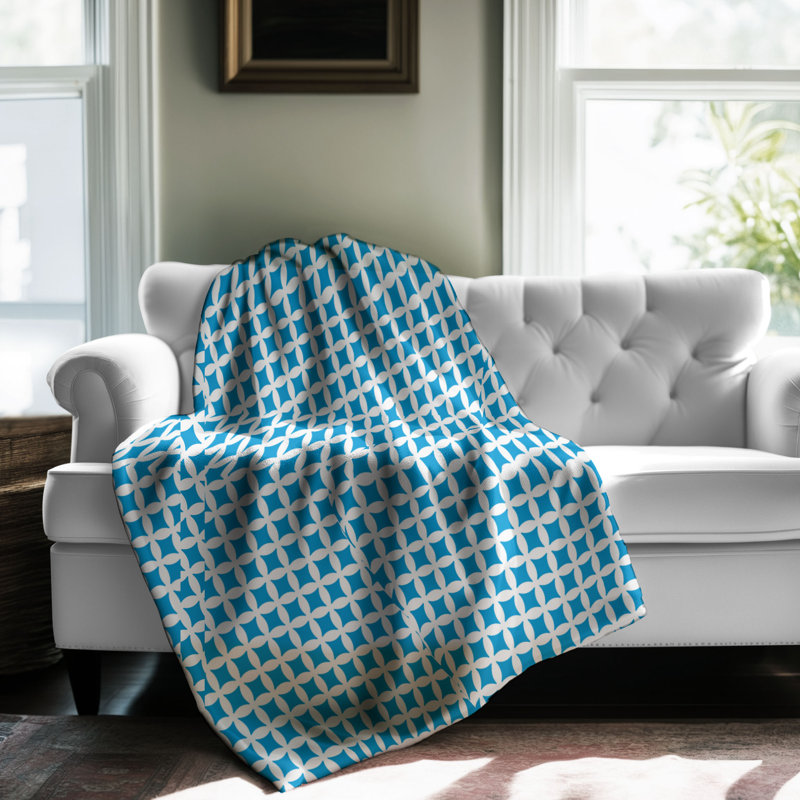 White Shapes - 1 pièce Sherpa Premium, Lit simple