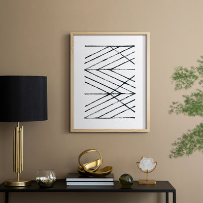 Geometric Meditation II Framed Print - Solid Wood