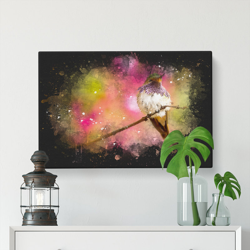 Hummingbird - Wrapped Canvas, 35cm H x 50cm W x 3cm D