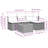Vidaxl Garden Sofa Set Black