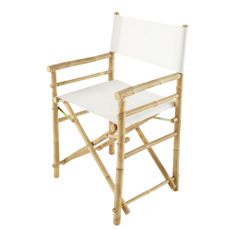 Laseter Folding Director Chair, Bone