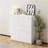 White Storage Cabinet With 4 Doors And 2 Drawers