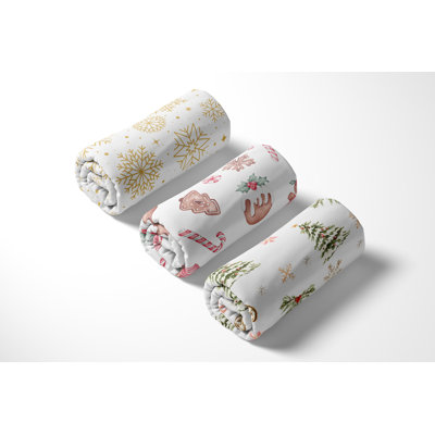Christmas Holiday 3 Pack Fitted Crib Sheets by Sweet Jojo Designs