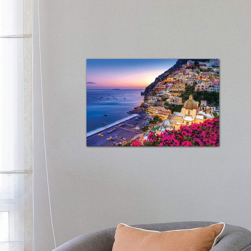 Positano, Church Santa Maria Assunta III by Susanne Kremer - Wrapped Canvas Print, 66.04 cm H x 45.72 cm W x 1.91 cm D