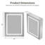 Armoire à pharmacie avec miroir à DEL 24 po x 30 po DeerValley, à fixation murale, à intensité variable, anti-buée, tablettes réglables, prise de courant encastrée, DV-1MC0499-125525595