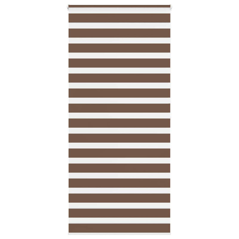 George Oliver Zebra Blind Polyester, Brown, 105cmW x 200cmL
