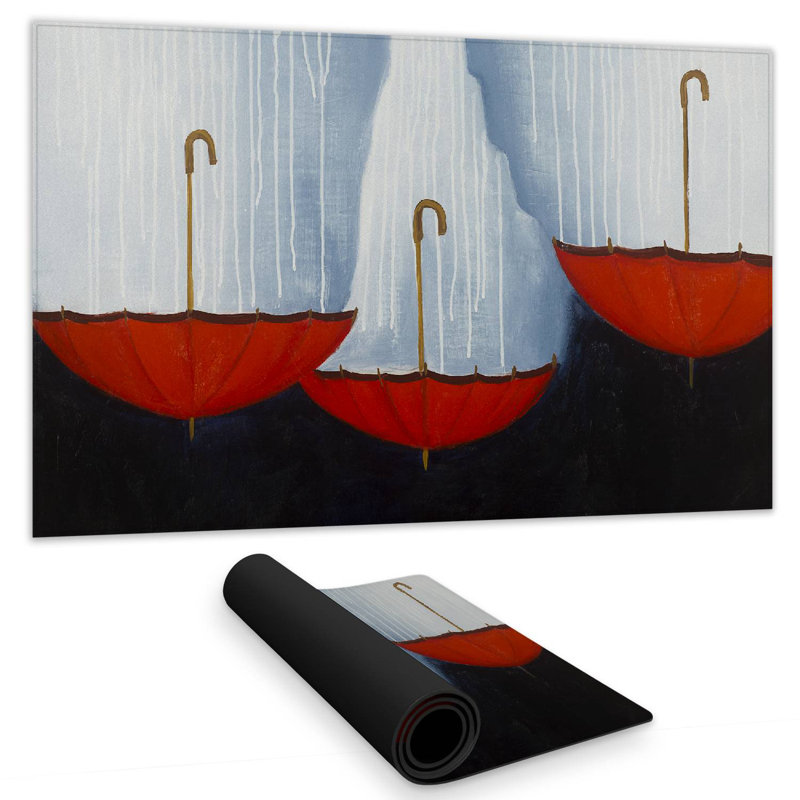 Upside down umbrellas - 14.00"x24.25" Desk mat