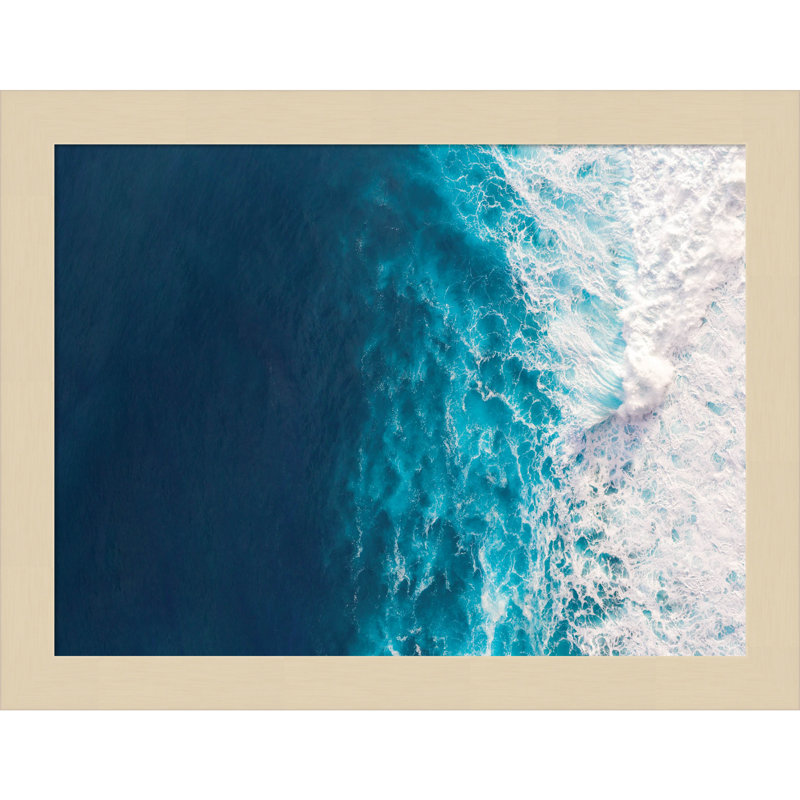 Seascape Of Splashing Waves by The Creative Bunch Studio, 10" H x 13" W x 1" D, Brown
