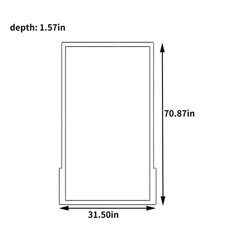 Duma, 70.87" H x 31.5" W x 1.57" D