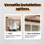 Brayden Studio Fabric Cover Retractable Door / Window Awning-1014054505-1014054506
