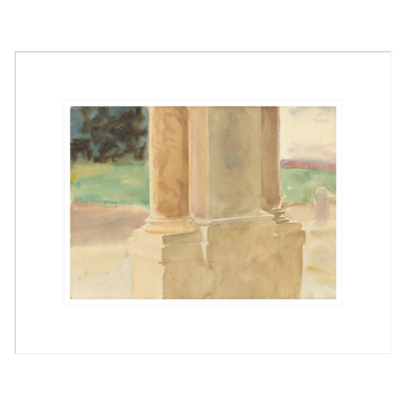 «Frascati Architectural Study» par John Singer Sargent, impression giclée encadrée, H 13,72 po x l 16,75 po