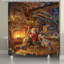 Rideau de douche Thomas Kinkade-99366327