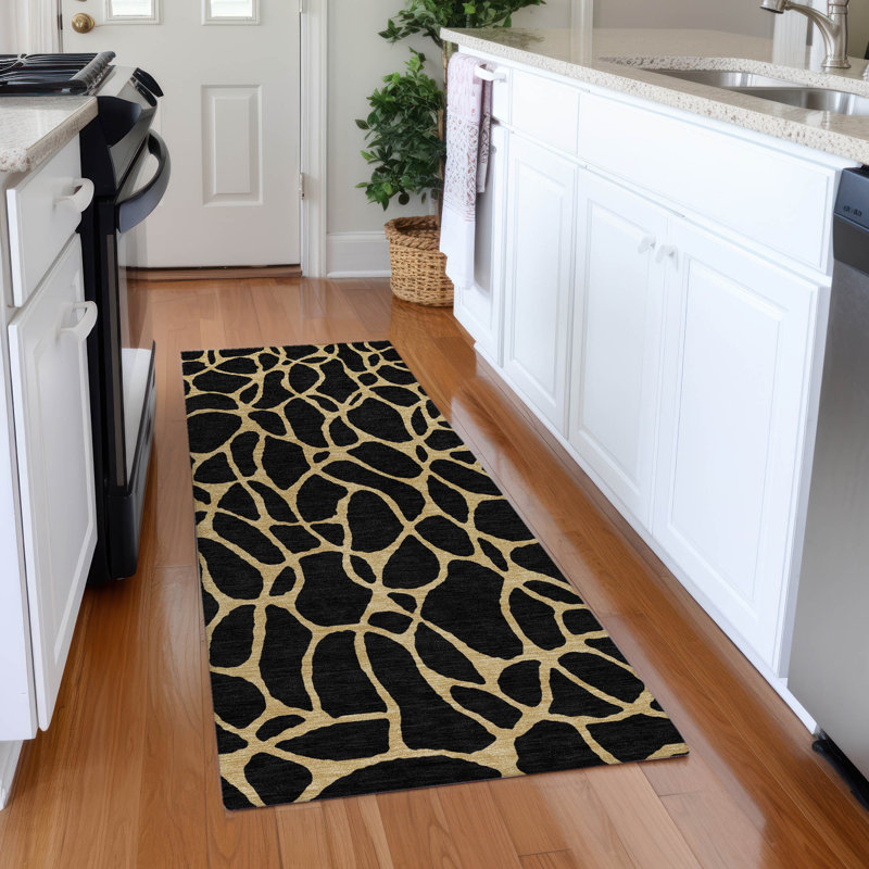 Premium Machine Washable Mayfield AMF1023 Geometric Rug, Runner 2'3" x 7'6"