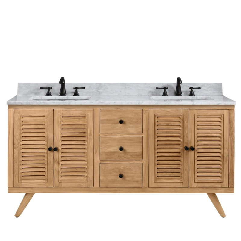 Harper 60'' W Double Bathroom Vanity Base