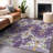 Premium Machine Washable Prisco Purple Rug-1955489505