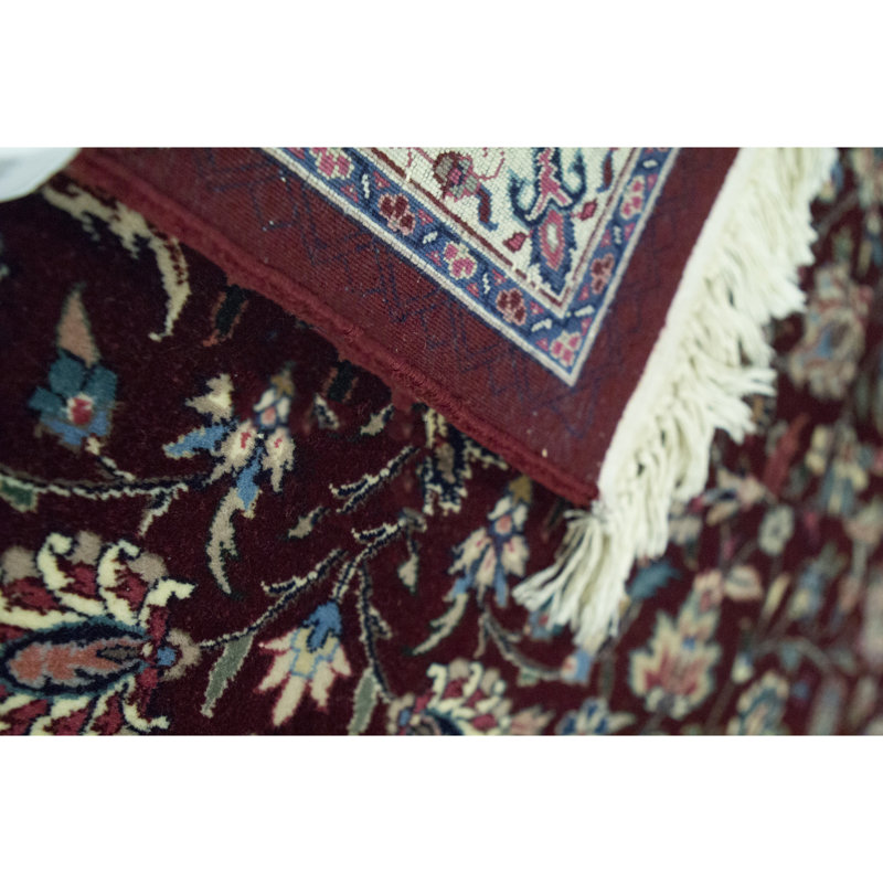 Shah Wool Oriental Area Rug in Dark Red/Black, Rectangle 8' x 10'