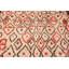 Rare tapis marocain rétro blanc et rouge