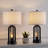 22.75'' Black USB Table Lamp with LED bulbs