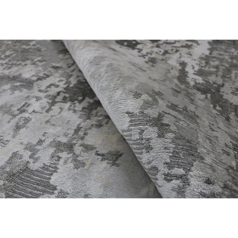 Hand Woven Wool Abstract Area Rug, Rectangle 12' x 18'