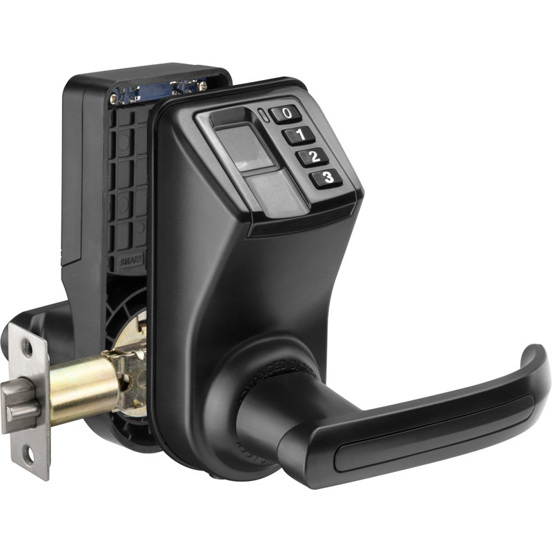 BIOMETRIC/KEYPAD DOOR LOCK, BLACK