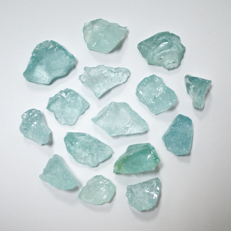20 Lb. Fire Glass, Aqua