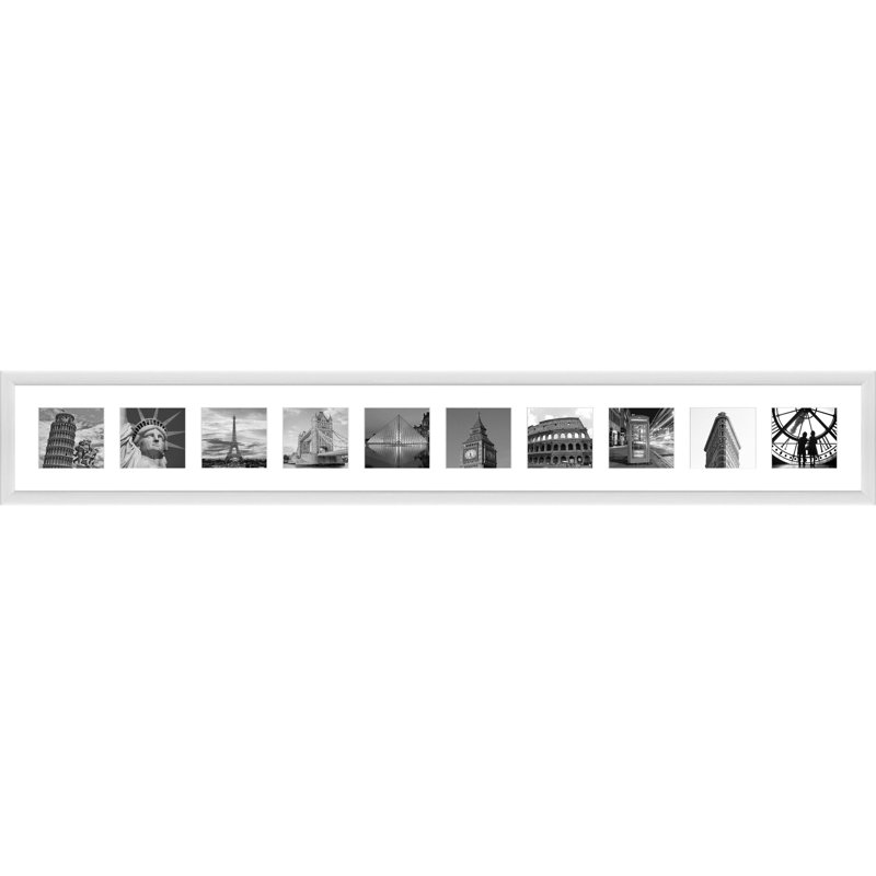 Ladli Wood Picture Frame with Mat, Natural Brown