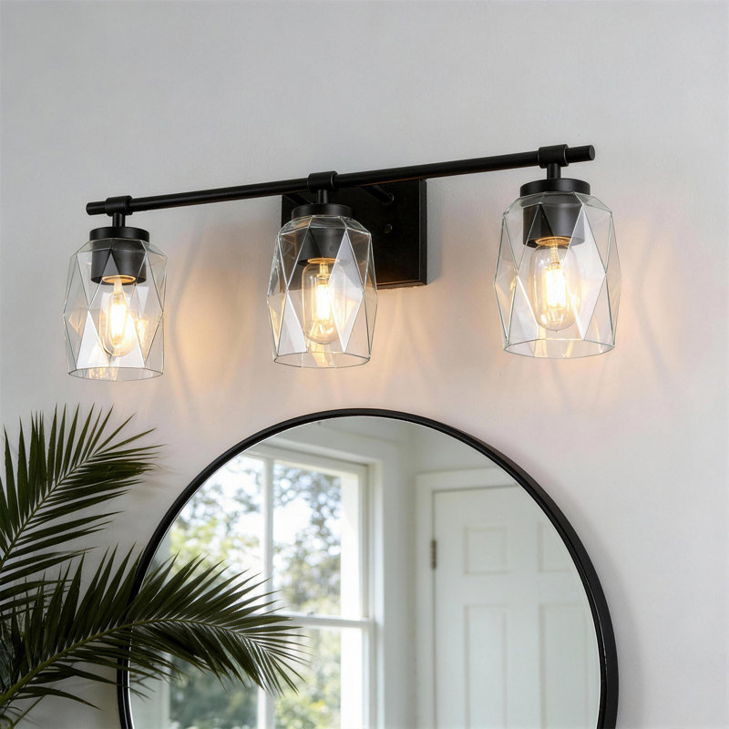Luminaire suspendu pour abat-jour en verre 1,65 po de style cylindrique géométrique