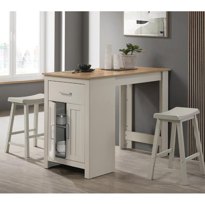 Petit ensemble de table de salle à manger à hauteur de comptoir, ensemble de table de cuisine