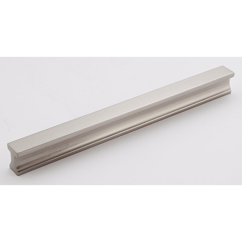 Linear 6" Center to Center Finger pull, Polished Nickel, 3 1/2"