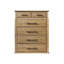 Commode 6 tiroirs - Finition caramel