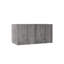Meuble-lavabo flottant de 36 po de largeur en contreplaqué mural gris avec portes à fermeture en douceur (lavabo non inclus)-1834498784-1834498796