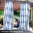Alicia-Louise 53" x 107" Modern Blue and White Striped Light-Filtering Curtain Panel 