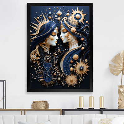 «Native Art Celestial Guardians Midnight» sur toile