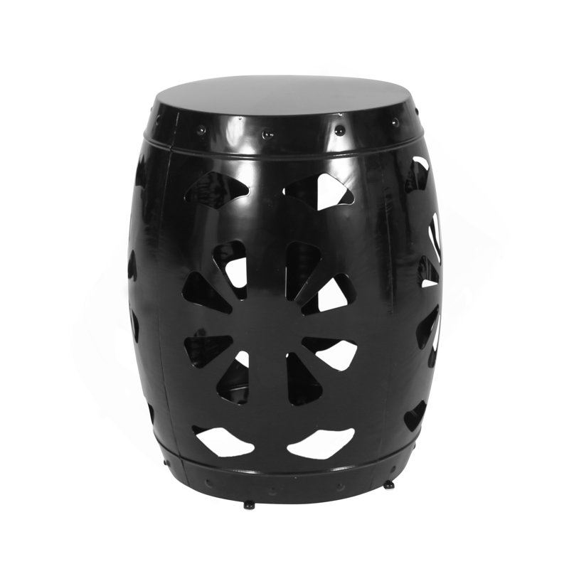 Table de bout en métal - Grand, Noir