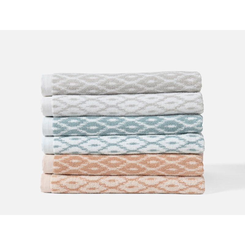 Stinson Organic Bath Towel 28"X54" , Flax w/Gulf