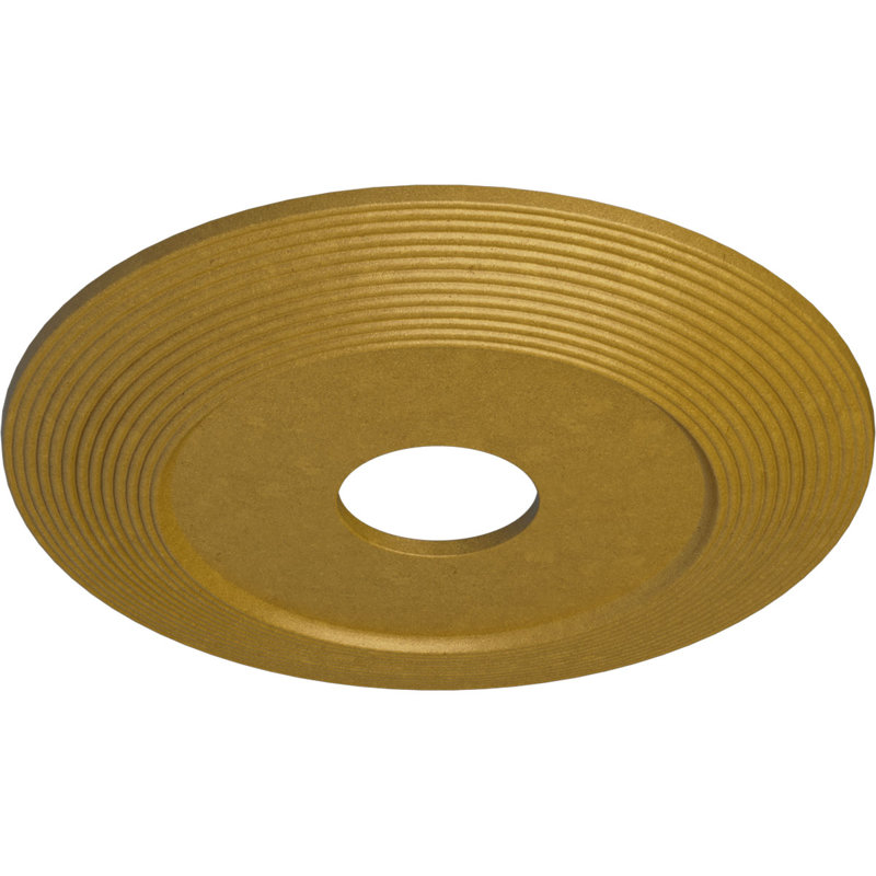 Médaillon de plafond H 16,125 po x l 16,125 po x P 1 po Adonis, Or des pharaons