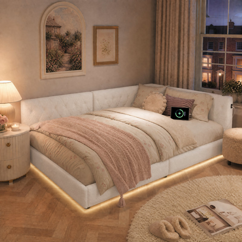Bed, White