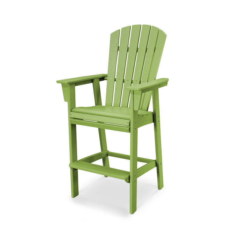 Chaise de bar POLYWOOD Adirondack, 29,25 po, Limette