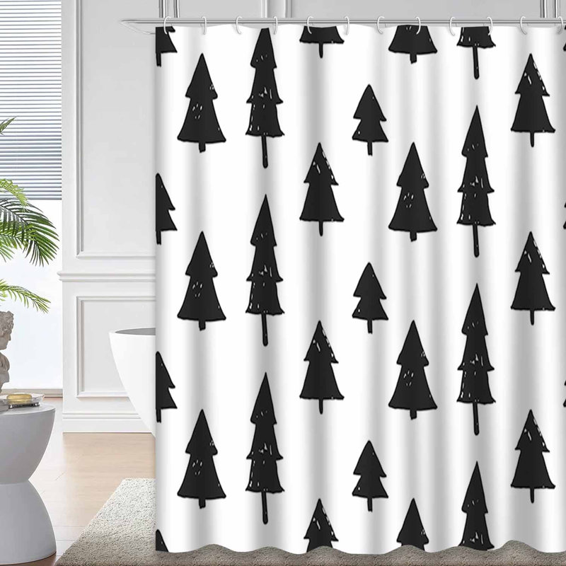 Rideau de douche Christmas Snowflakes, L 72 po x l 84 po
