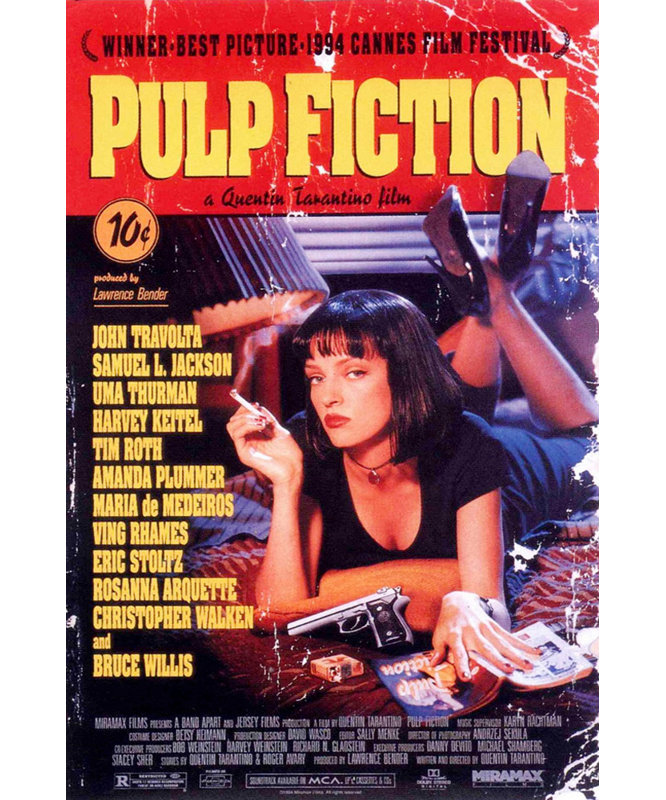 Pulp Fiction, H 24 po x l 16 po