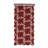 Scalloped Linen Table Runner with Poinsettia Print