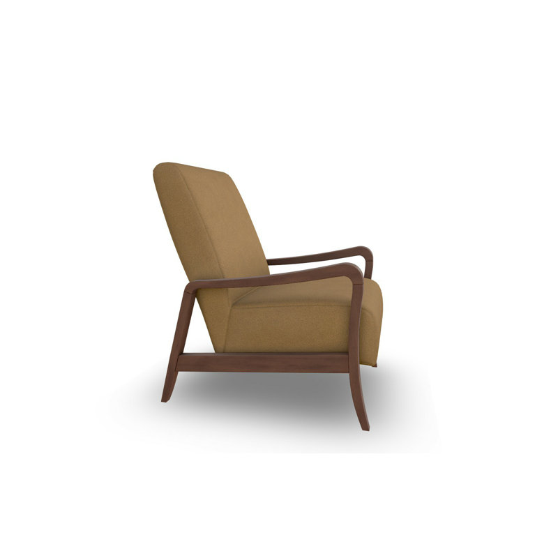 Fauteuil d'appoint moderne, Café, Noyer foncé